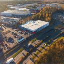 Ilmakuva Hartelan rakentamasta palvelukeskittymästä Kivistössä 