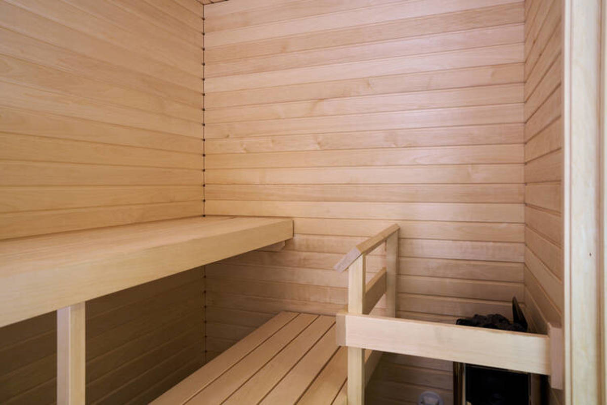 Valokuvanäkymä Kruunuvuorenrannan Kajon asunnon D37 sauna
