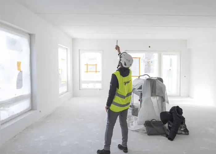 Valokuva Järvenpään Pormestarinkulmasta rakenteilla olevasta asunnosta