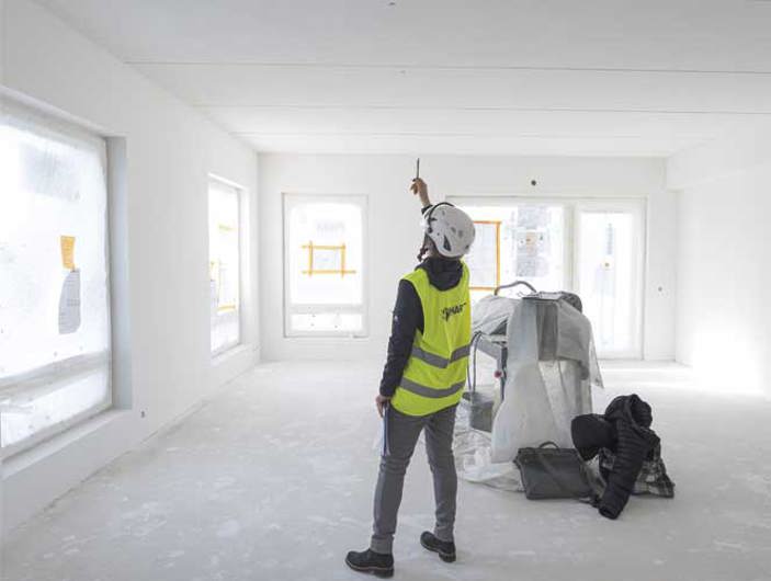 Valokuva Järvenpään Pormestarinkulmasta rakenteilla olevasta asunnosta