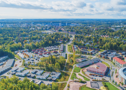 Ilmakuva Espoon Painiityn alueesta