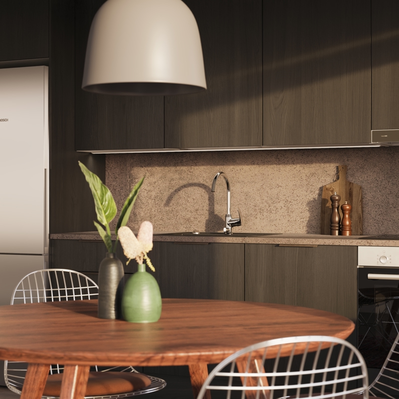 Hartela Interior tyylin Rouhea keittiö detaljikuva