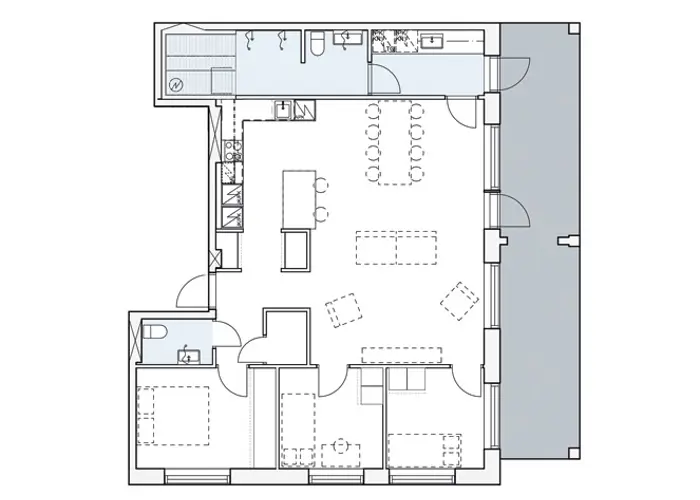 Kuva Tampereen Takojan Portin asuntopohjasta A30
