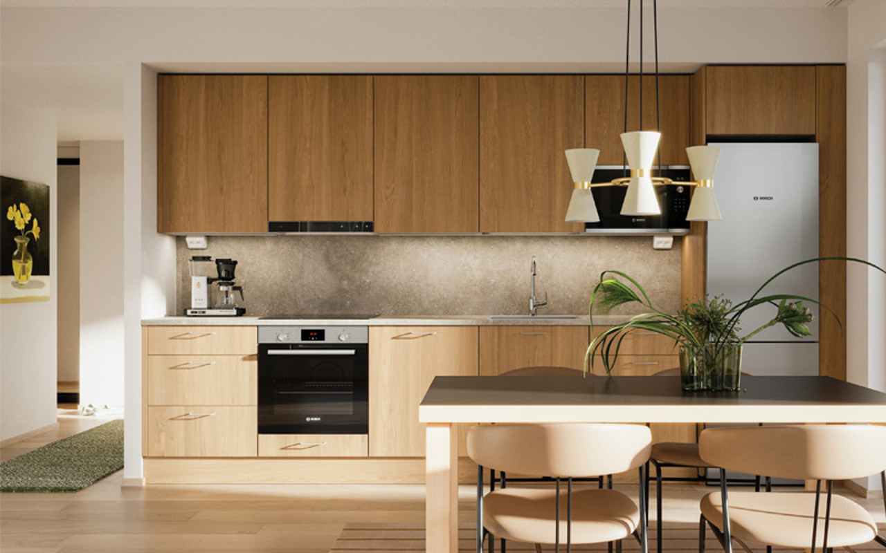 Luonnoskuva Tampereen Takojan Portin keittiöstä