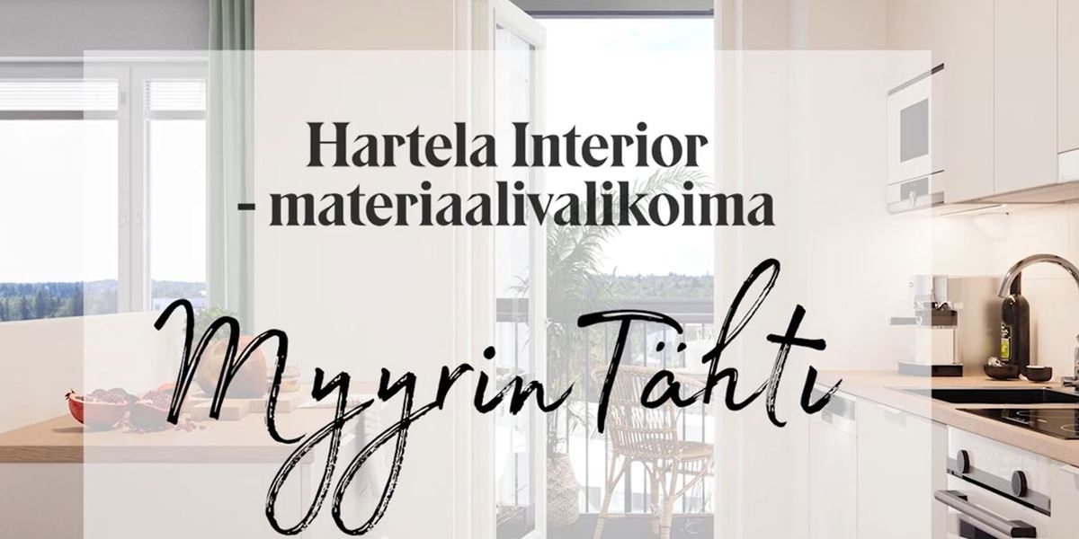 Hartela myyrin tähti valoisa keittiö