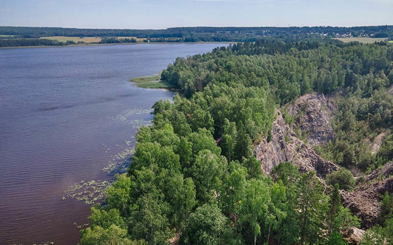 Ilmakuva Tytyrin elämyskaivoksesta Lohjalla